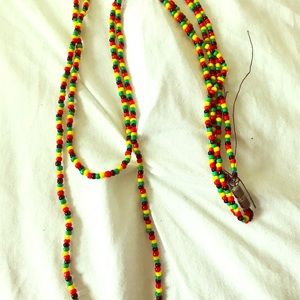Rastafarian colored necklace